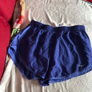 Nike Blue Athletic Shorts Lightweight Relaxed Fit